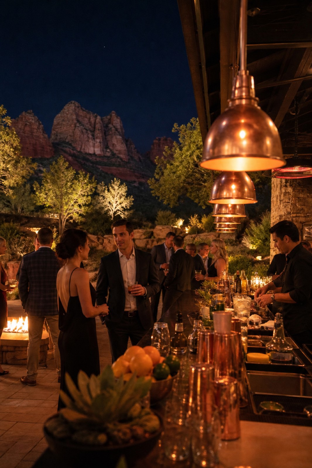 Private estate party bar in Sedona